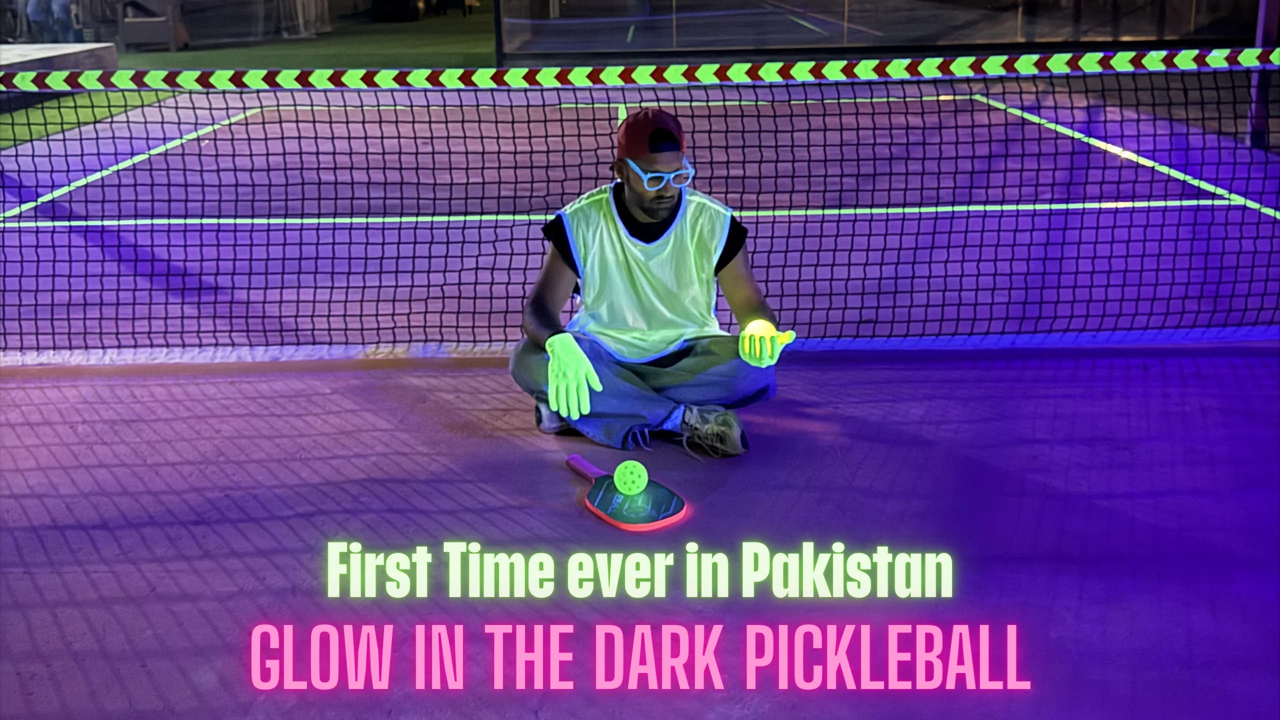 Glow in the Dark Pickleball at Elite Courts